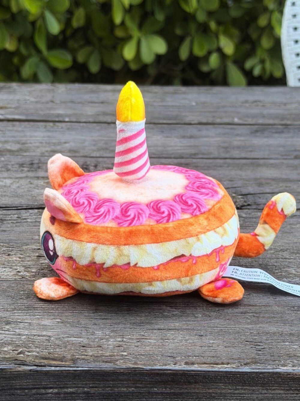 RARE Cookeez Makery Baked Party Treatz Birthday Candle Cat WORKS Plush Stuffed - Picture 5 of 10